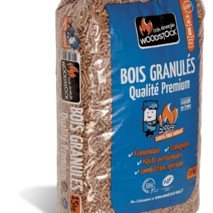 GRANULÉS DE BOIS WOODSTOCK 1 PALETTE DE 78 SACS DE 15 KG